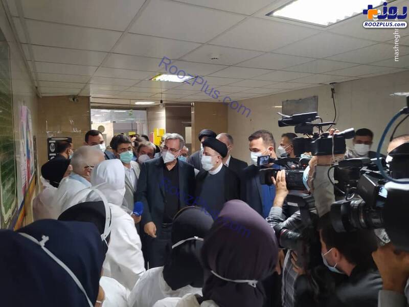 بازدید رئیس جمهور از بیمارستان رازی اهواز +عکس
