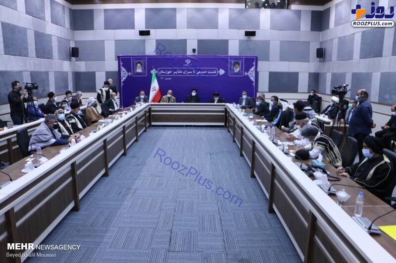 نشست رئیس‌جمهور با سران عشایر خوزستان/ تصاویر