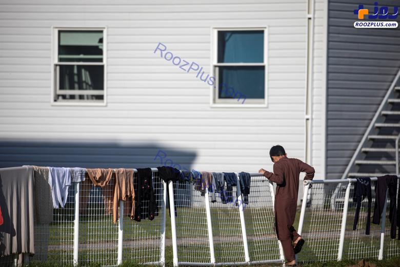وضعیت پناهجویان افغان در پایگاه نظامی «فورت مک کوی» آمریکا +عکس