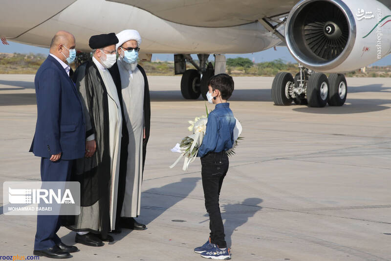 تصاویری از ورود رئیسی به بوشهر