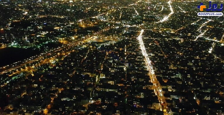 تصاویر بی نظیر از تهران در شب