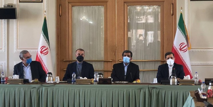 نشست مشترک وزرای خارجه، میراث فرهنگی و بهداشت در محل وزارت خارجه