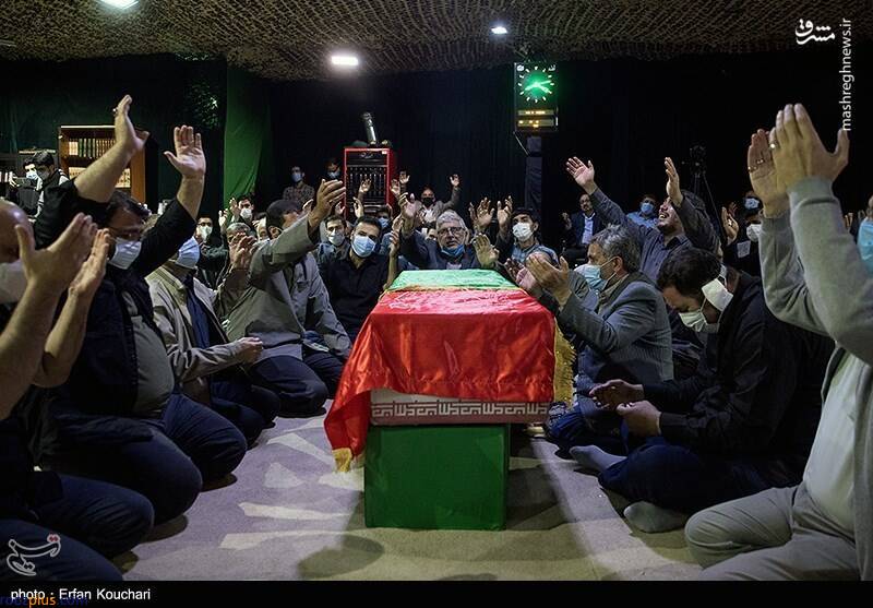 مراسم وداع با پیکر جانباز شهید سردار حسین صفری/عکس