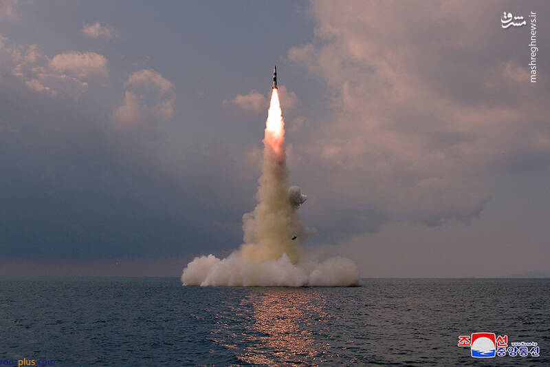 اولین تصاویر از پرتاب موشک جدید کره شمالی از زیردریایی