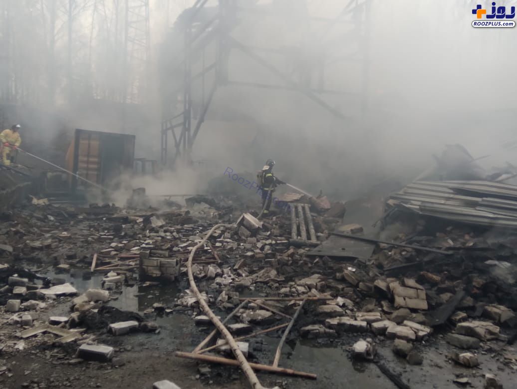 آتش‌سوزی و انفجار در کارخانه مواد شیمیایی روسیه با ۱۶ کشته