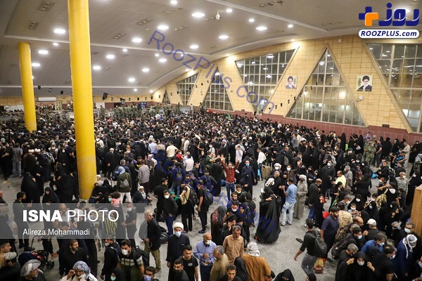 هیاهو و ازدحام جمعیت در مرز شلمچه +عکس