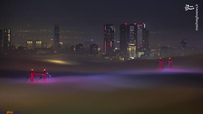 استانبول غرق در مه غلیظ/عکس