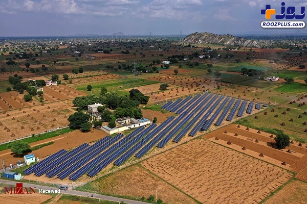 بازار بزرگ انرژی خورشیدی در هند +عکس