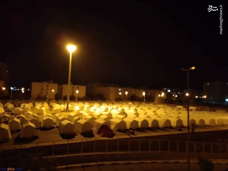 کمپ اسکان زلزله زدگان گیشان در بندرعباس/عکس