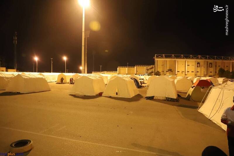 کمپ اسکان زلزله زدگان گیشان در بندرعباس/عکس