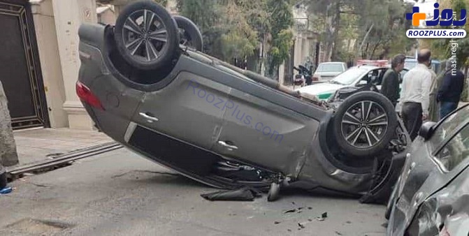 عکس/ تصادف عجیب اسپورتیج در تهران