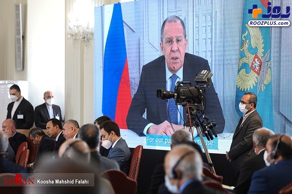 سخنرانی مجازی وزیران خارجه روسیه و چین در نشست کشورهای همسایه افغانستان +عکس