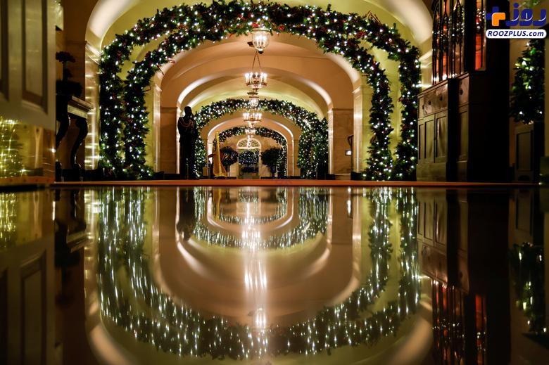 نمایی از تزئینات کریسمس کاخ سفید +عکس