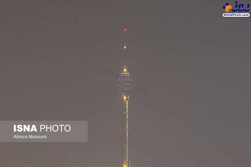 هوای آلوده تهران را در شب ببینید +تصاویر