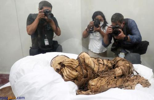 عکس/کشف یک مومیایی وحشتناک 1200 ساله در پرو