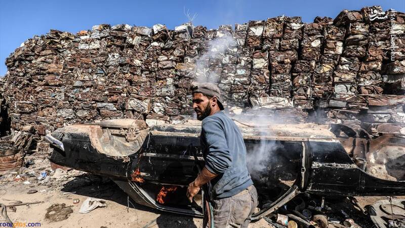 گورستان خودروهای نابود شده در سوریه/عکس