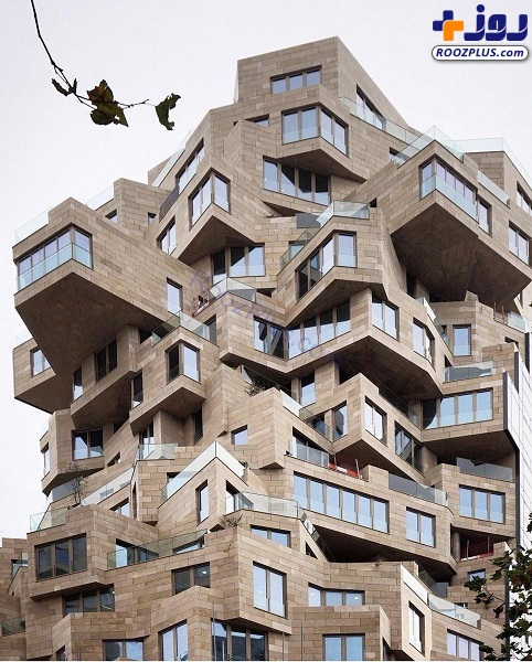 نمای عجیب یک ساختمان در آمستردام +عکس