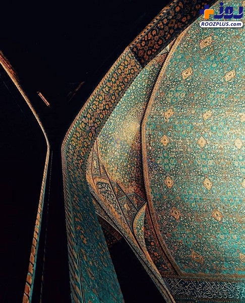 خمیدگی‌های زیبایِ مسجد شاه اصفهان +عکس