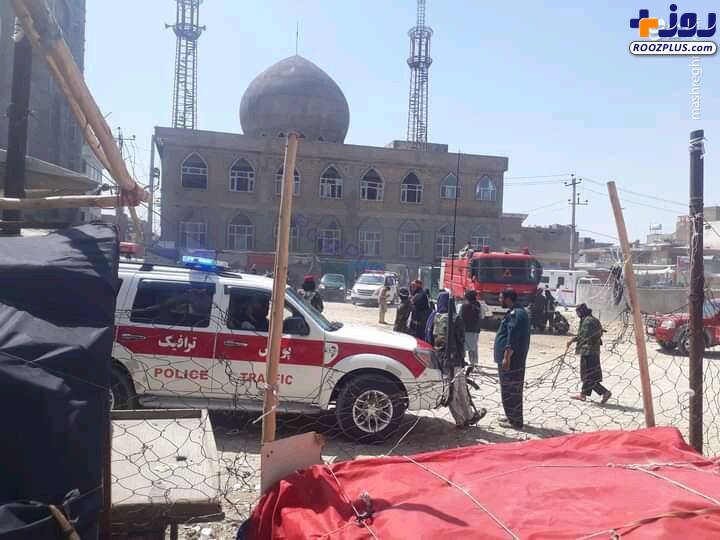 اولین تصاویر از انفجار مهیب در مسجد مزارشریف +عکس