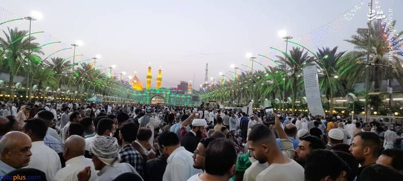اقامه نماز عید فطر در بین‌الحرمین/ عکس