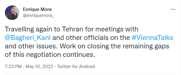 دیدار انریکه مورا با علی باقری در تهران