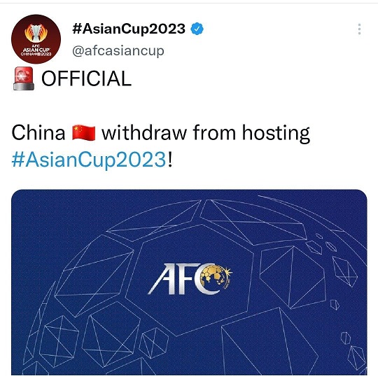 چین از میزبانی جام ملت‌های آسیا ۲۰۲۳ انصراف داد