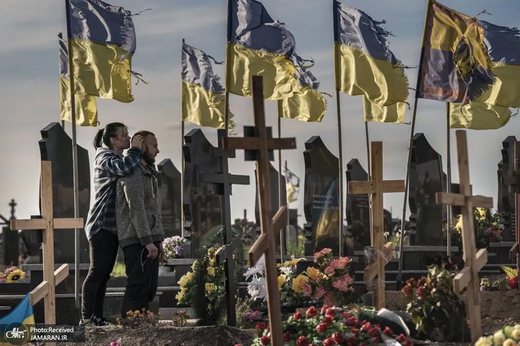 قبرستان کشته شدگان جنگ در خارکف/ عکس