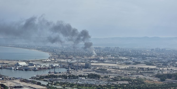 آتش‌سوزی مجدد در مخازن سوختی بندر اشغالی حیفا+ عکس