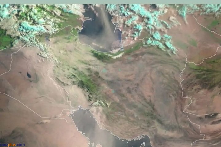 عکس ماهواره ای گستردگی گرد و خاک در کشورمان/ عکس