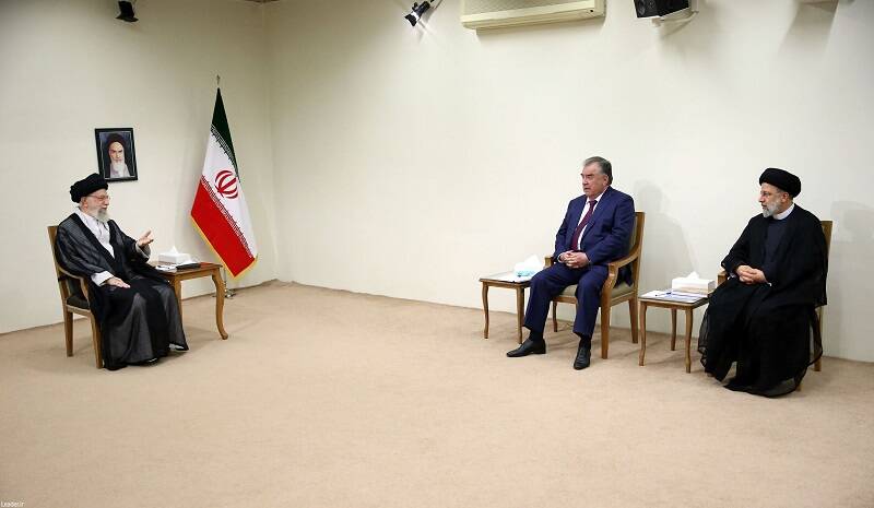 رئیس‌جمهور تاجیکستان با رهبر انقلاب اسلامی دیدار کردند