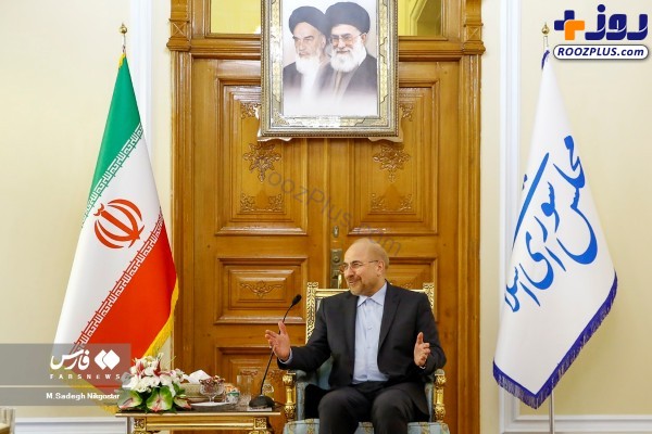 دیدار وزیر خارجه جمهوری آذربایجان با رئیس مجلس +عکس