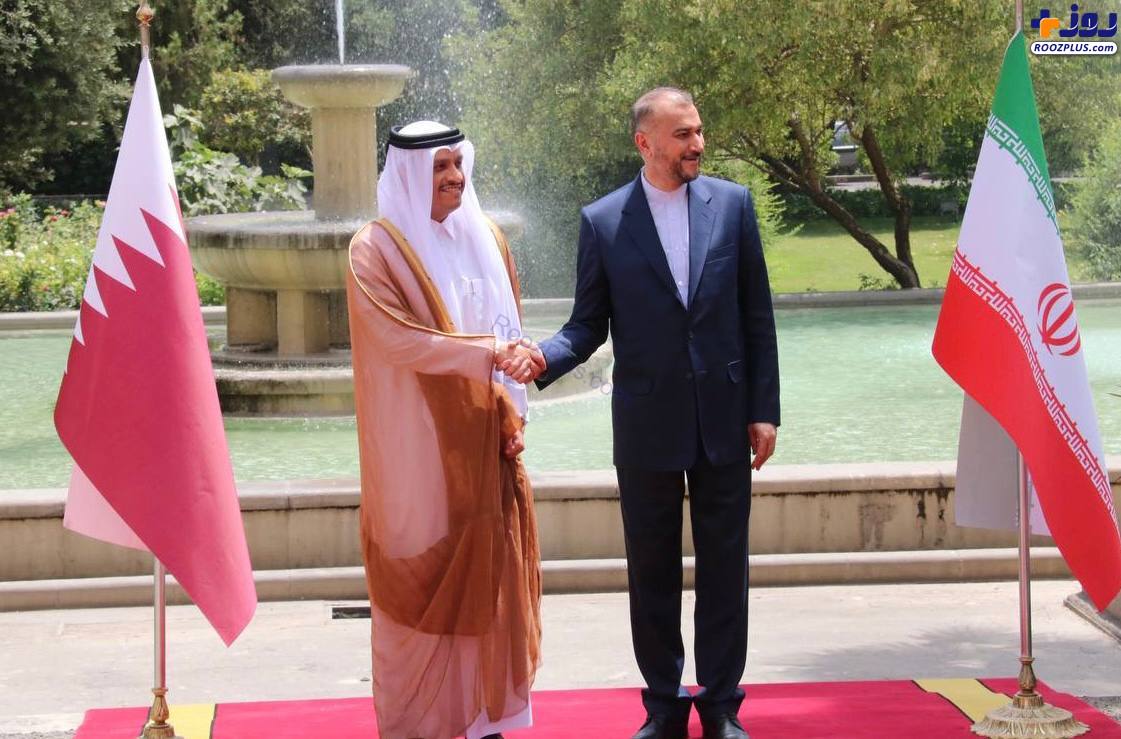 استقبال امیرعبداللهیان از وزیر خارجه قطر در تهران
