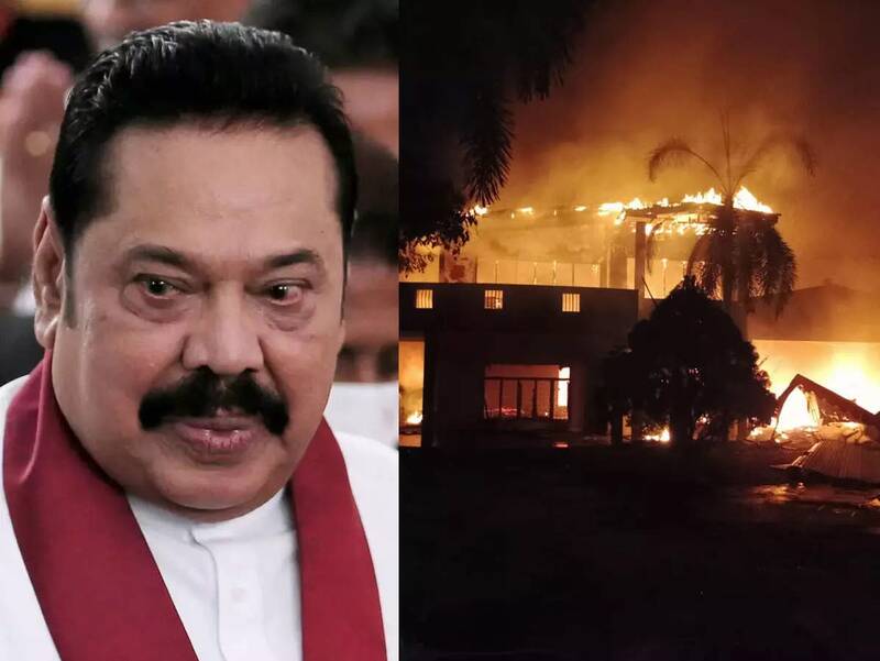 آتش زدن اقامتگاه نخست وزیر سریلانکا از سوی معترضان