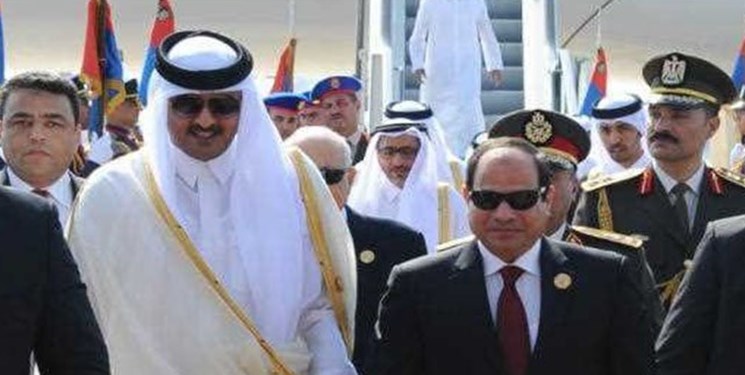 امیر قطر برای اولین بار از زمان محاصره، به قاهره سفر می‌کند