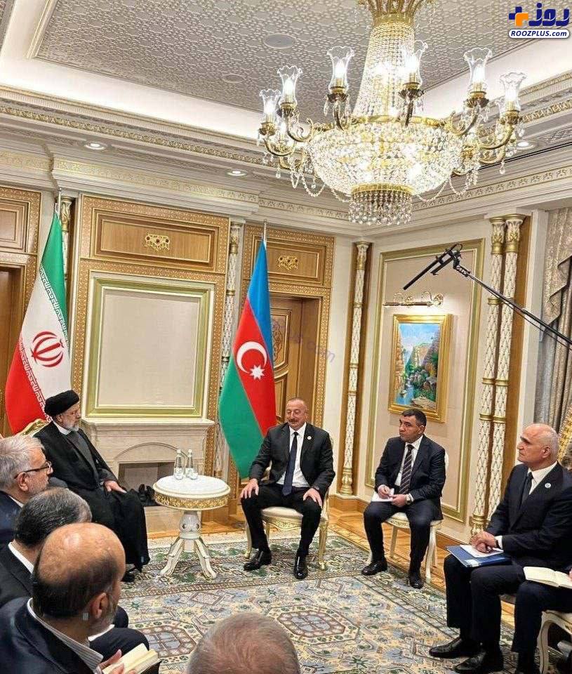 دیدار رؤسای جمهور ایران و آذربایجان در ترکمنستان/ عکس