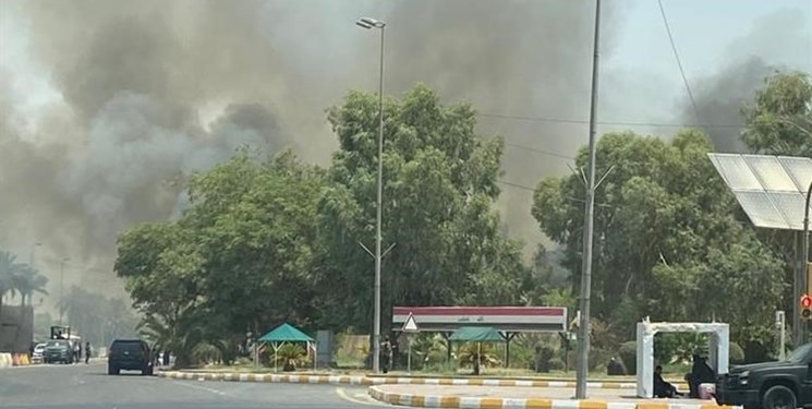 پارلمان عراق که در اشغال آشوبگران است دچار آتش‌سوزی شد