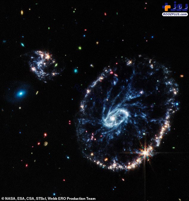 درخشش دلربای یک کهکشان از فاصله ۵۰۰ میلیون سال نوری +عکس