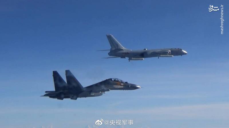 عکس/ تمرینات حمله به تایوان توسط نیروی هوایی چین