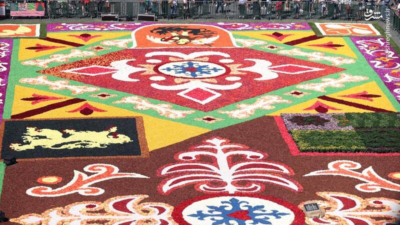 عکس/ بزرگترین فرش گل جهان