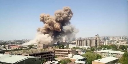 وقوع انفجار مهیب در ایروان