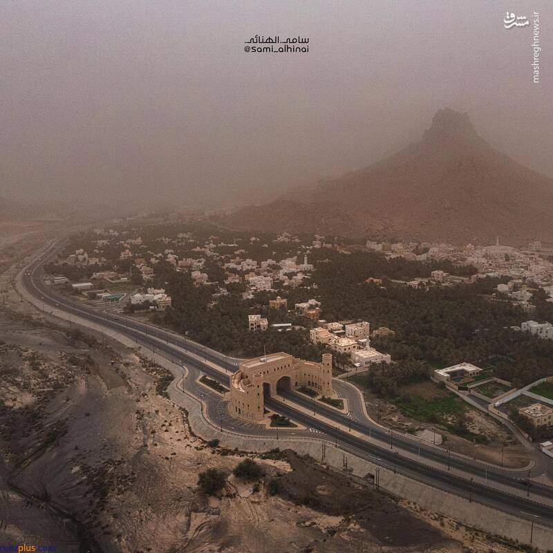 عکس/ گرد و غبار در آسمان عمان