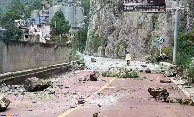 اولین تصاویر از زلزله مرگبار در چین