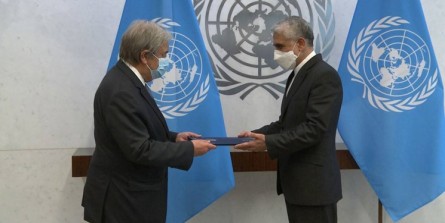 ایروانی استوارنامه خود را تسلیم دبیرکل سازمان ملل کرد