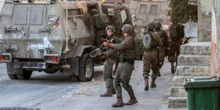درگیری مسلحانه بین رژیم اشغالگر و مبارزان فلسطینی در اردوگاه جنین