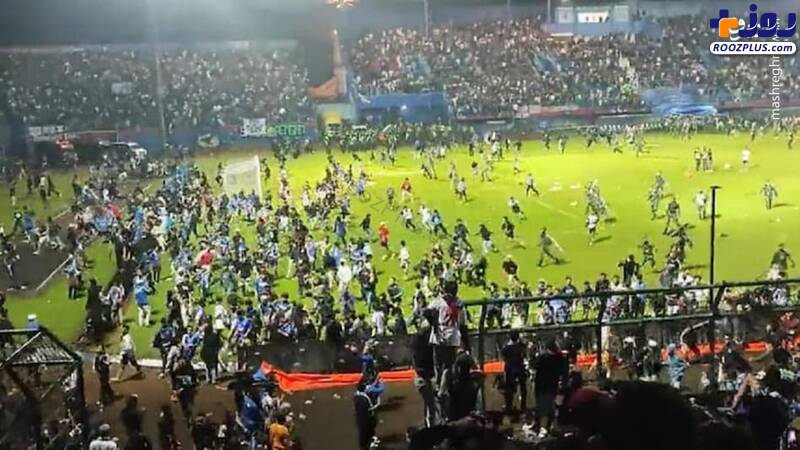 عکس/ ۱۲۷ کشته در حاشیه مسابقه فوتبال اندونزی
