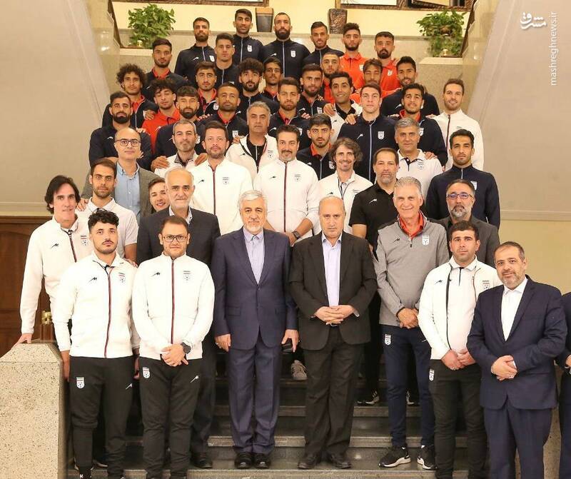 حضور وزیر ورزش در اردوی تیم ملی فوتبال +عکس
