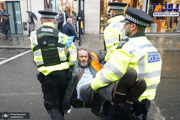 دستگیری فعال محیط زیست در لندن +عکس