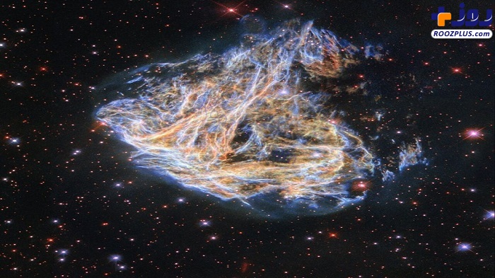تصویر تلسکوپ هابل از بقایای رنگارنگ مرگ یک ستاره