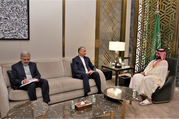 امیرعبداللهیان با ولی‌عهد عربستان دیدار کرد/ نخستین دیدار وزیر امور خارجه جمهوری اسلامی با محمد بن سلمان