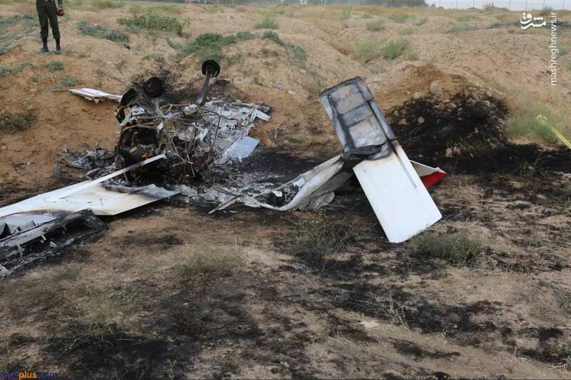 عکس/ سقوط هواپیمای آموزشی در کرج